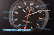 Rolex Milgauss Wall Clock Quartz PVD Case with Black Dial