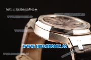 Audemars Piguet Royal Oak 41mm Grey Dial Automatic Clone Ap 3120 Movement Black Leather 15500ST.OO.1220ST.02 JH