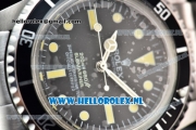 Rolex Submariner Vintage Asia 2813 Automatic Steel Case with Black Dial Yellow Dots Markers and Steel Bracelet