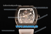 Richard Mille RM 038 Asia Automatic PVD Case with Skeleton Dial and White Inner Bezel - Dot Markers