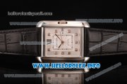 Cartier Tank Anglaise Miyota 9015 Automatic Steel Case with Silver Dial Black Leather Strap and Diamonds Markers