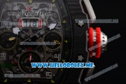 Richard Mille RM 11-03 Swiss Valjoux 7750 Automatic PVD Case with Skeleton Dial and Red Rubber Strap Arabic Numeral Markers