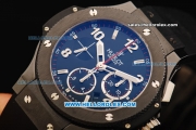 Hublot Big Bang Swiss Valjoux 7750 Automatic Movement Ceramic Case and Bezel - Black Rubber Strap