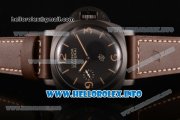 Panerai PAM 617 Luminor 1950 3 Days Clone P.3000 Manual Winding PVD Case with Black Dial Brown Leather Strap and Stick/Arabic Numeral Markers (ZF) Panerai PAM 617 Luminor 1950 3 Days Clone P.3000 Manual Winding PVD Case with Black Dial Brown Leather Strap and Stick/Arabic Numeral Markers (ZF)