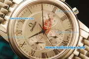 Omega De Ville Automatic Full Steel with Silver Dial and Silver Roman Markers