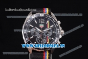 Tag Heuer Formula 1. James Hunt Miyota Quartz Steel Case with Black Dial Stick/Arabic Numeral Markers and Black Nylon Strap