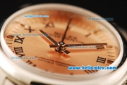 Rolex Air King Automatic Movement ETA Coating Case and Orange Dial and Black Roman Numerals