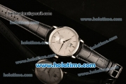 A.Lange&Sohne Saxonia Miyota Quartz Steel Case with Silver Stick Markers and White Dial