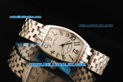 Franck Muller Casablanca Swiss ETA 2824 Automatic Movement Full Steel with White Dial and Black Arabic Numerals