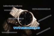 Omega De Ville Co-Axial Chrono Clone Omega 9300 Automatic Steel Case with Blue Dial and Steel Bracelet - (EF)