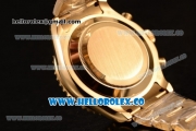 Rolex Yacht-Master II Chronograph Swiss Valjoux 7750 Automatic Yellow Gold Case with White Dial and Yellow Gold Bracelet - (BP)