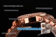 Chopard Happy Sport Swiss ETA Quartz Movement Full Rose Gold with Diamond Bezel and White MOP Dial