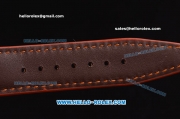 IWC Portofino Vintage Swiss ETA 2892 Automatic Rose Gold Case with Brown Leather Strap and White Dial