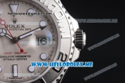 Rolex Yacht-Master 40 Swiss ETA 2836 Automatic Stainless Steel Case/Bracelet with Grey Dial and Dot Markers