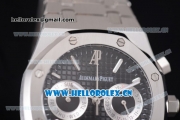 Audemars Piguet Royal Oak 41MM Seiko VK64 Quartz Stainless Steel Case/Bracelet with Black Dial and Stick Markers