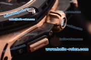 Audemars Piguet Ruben Baracello Grand Prix Limited Edition Swiss Valjoux 7750 Automatic Rose Gold Case with PVD Bezel and Black Leather Strap-1:1 Original