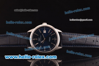 IWC Ingenieur Limited Edition Swiss ETA 2824 Automatic Steel Case with Blue Dial and Black Leather Strap