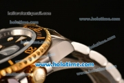 Rolex Submariner Asia 2813 Automatic Two Tone with Black Dial and White Markers
