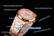 Audemars Piguet Royal Oak 41 Swiss ETA 2824 Automatic Full Rose Gold with White Dial and Stick Markers - 1:1 Original (Z)