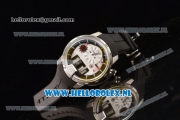 HYT H1 Titanium Clone HTY Cal.101 Manual Winding Steel Case with White Dial and Black Rubber Strap