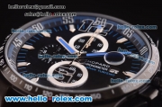 Chopard Miglia GT XL Chronograph Miyota Quartz PVD Case with Black Dial and Blue Hands