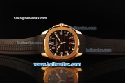 Patek Philippe Aquanaut Swiss ETA 2892 Automatic Movement Rose Gold Case and Bezel with Arabic Numeral Markers and Rubber Strap