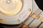 Audemars Piguet Royal Oak Swiss ETA 2824 Automatic Movement Black Dial with Gold Bezel and Two Tone Strap