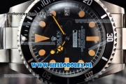 Rolex Submariner Comex Asia 2813 Automatic Steel Case with Black Dial Orange Dots Markers and Steel Bracelet