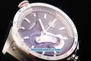 Tag Heuer Grand Carrera Calibre 36 Chronograph Miyota Quartz Swiss Coating Case with Silver Stick Markers and Black Dial