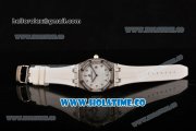 Audemars Piguet Royal Oak Lady Swiss Quartz Steel/Diamonds Case with White MOP Dial and Diamonds Bezel (EF)