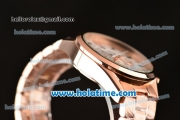 Tag Heuer Mikrograph Chrono Miyota OS10 Quartz Full Rose Gold with White/Grey Dial and Arabic Numeral Markers