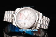 Rolex Datejust II Oyster Perpetual Automatic Movement Silver White Dial with Stick Marker and SS Strap