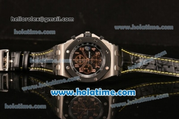 Audemars Piguet Royal Oak Offshore 57th Street Chrono Swiss Valjoux 7750 Automatic Titanium Case with PVD Bezel - Run 12@Sec 1:1 Original (NOOB)