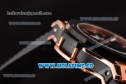 Hublot Big Bang Swiss Tourbillon Automatic Movement Rose Gold Case with Black Dial and Black Rubber Strap (PK)