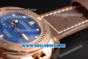 Panerai Luminor Submersible 1950 3 Days Automatic PAM 671 Clone P.9000 Automatic Bronzo Case with Blue Dial and Brown Leather Strap - 1:1 Original (KW)