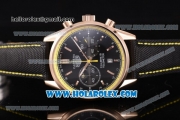 Tag Heuer Carrera Calibre 18 Chronograph Miyota Quartz Rose Gold Case with Black Dial and Stick Markers