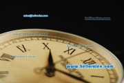 Patek Philippe Calatrava Automatic with Beige Dial and Black Leather Strap