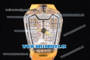 Hublot MP-05 Laferrari Sapphire Limited Edition1 Miyota 8205 Automatic Sapphire Crystal Case Skeleton Dial and Yellow Rubber Strap