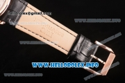 IWC Portuguese Asia 6497 Manual Winding Rose Gold Case with Black Dial and Arbaic Numeral Markers