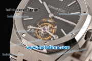 Audemars Piguet Royal Oak Tourbillon 41MM Swiss ST Tourbillon Manual Winding Full Steel with Black Dial and Stick Markers