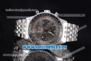 Breitling Navitimer 01 Swiss Valjoux 7750 Automatic Stainless Steel Case/Bracelet with Grey Dial and Stick/Arabic Numeral Markers