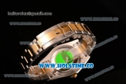 Rolex Sky-Dweller Asia Automatic Two Tone Case/Bracelet with Roman Numeral Markers and Gold Dial