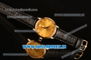 Omega De Ville Co-Axial Swiss ETA 2824 Automatic Yellow Gold Case with Gold Dial and Roman Numeral Markers