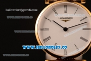 Longines La Grande Classique SWISS QUARTZ Two Tone Case with Yellow Gold Bezel White Dial and Two Tone Bracelet