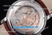 Audemars Piguet Jules Audemars Grand Complication Asia ST16 Automatic Steel Case Brown Dial Stick Markers and Brown Leather Strap (EF)