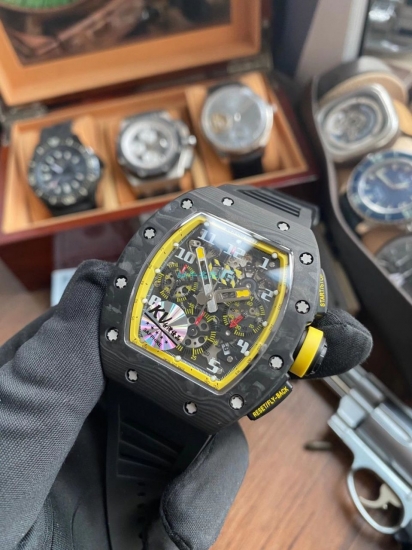 Richard Mille RM011 Yellow Storm1:1 Top Replica Watch (KV) - Click Image to Close