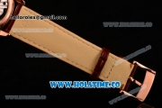 Omega Master Co-Axial Clone Omega 8511 Automatic Rose Gold Case with White Dial and Stick Markers (KW)