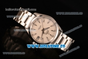 Omega Aqua Terra 150 M Co-Axial Clone Omega 8501 Automatic Steel Case/Bracelet with White Dial and Stick Markers (EF)