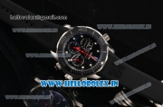Omega Seamaster Diver 300M Chrono Miyota OS20 Quartz Steel Case with Black Rubber Strap and White Markers