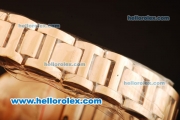 Cartier Ballon Bleu De Swiss ETA Quartz Full Rose Gold with Diamond Bezel and White Dial- 1:1 Original